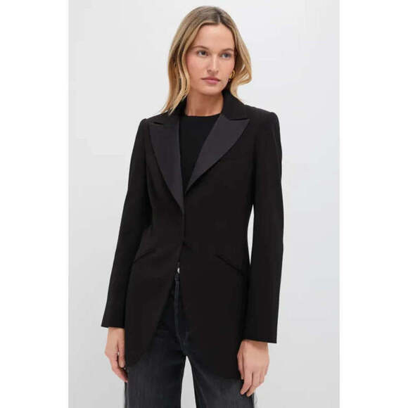 Tuckernuck Satin Lapel Emile Blazer - Picture 1 of 2